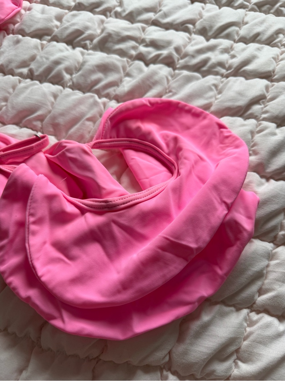 Pink Ruffle Strap Bikini Top - Picture 3 of 3